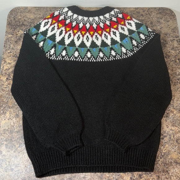 Urban Outfitters Cadence Intarsia Knit Crew Neck Winter Sweater Women’s Size M - Picture 11 of 15
